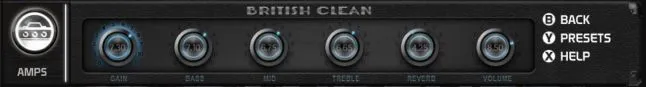 British Clean with settings visible