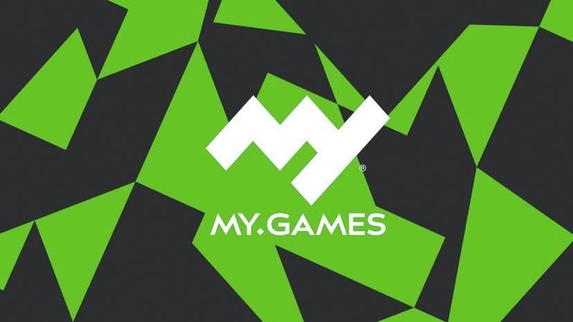 The MyGames logo on a green stylized background