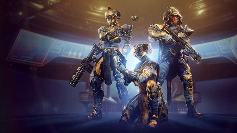 Image from Bungie's Destiny 2, showing new armor from Trials of Osiris.