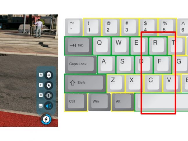 phase shift keyboard controls