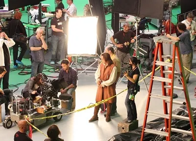 On set with Assassin's Creed Lineage