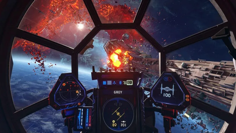 The final TIE Fighter interface