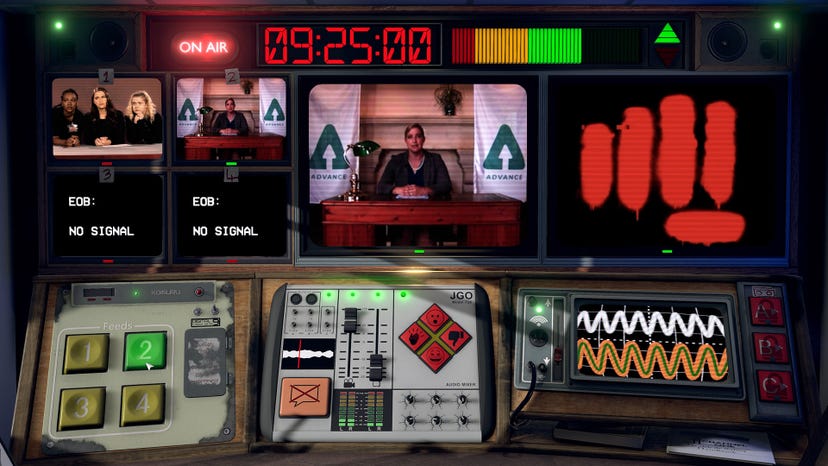 A TV broadcast input screen from Not For Broadcast