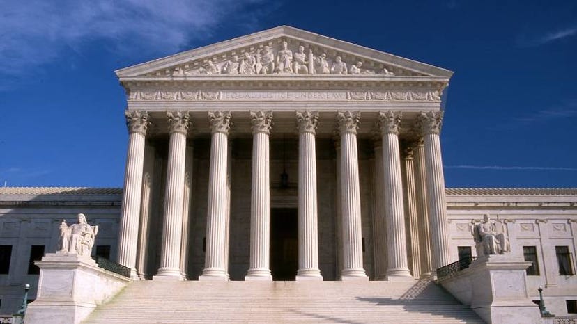A photograph of the U.S. Supreme Court