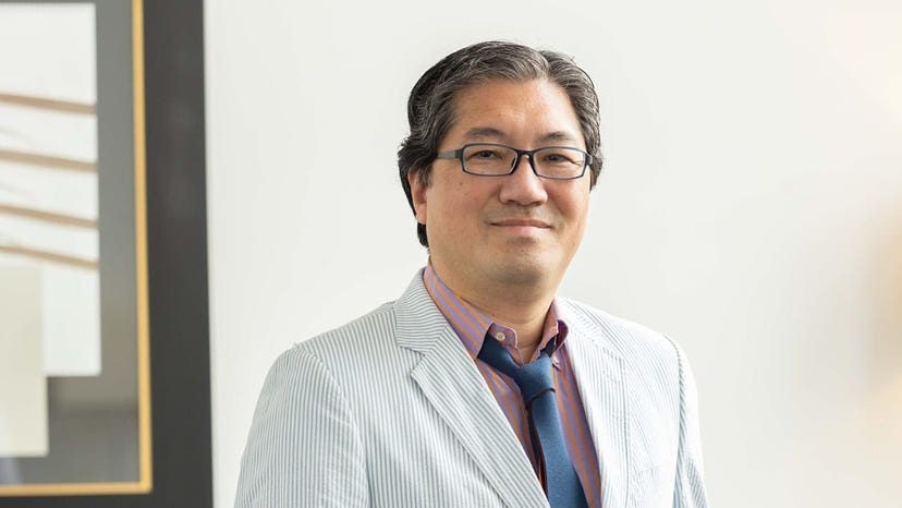 A photograph of Yuji Naka