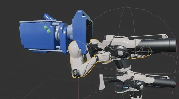 Camera with arms and weapon in UE4