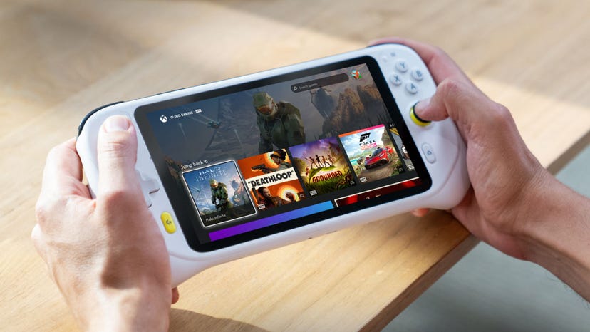 A photo of Logitech's dedicated cloud streaming device for Xbox Cloud Gaming.