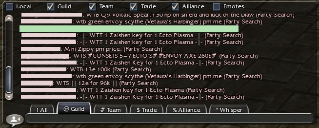 Guild wars trade chat