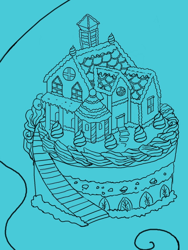 Making a cake house for dessert themed games Part I