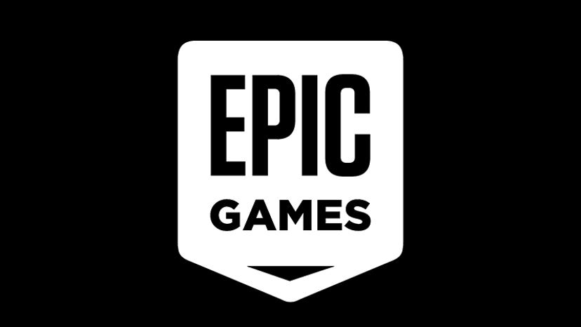 The logo for Epic Games