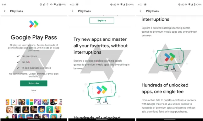 Google Play Pass: Enjoy apps and games without ads or in-app purchases