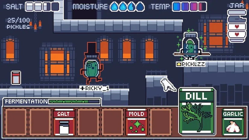 A screenshot of the fake game 