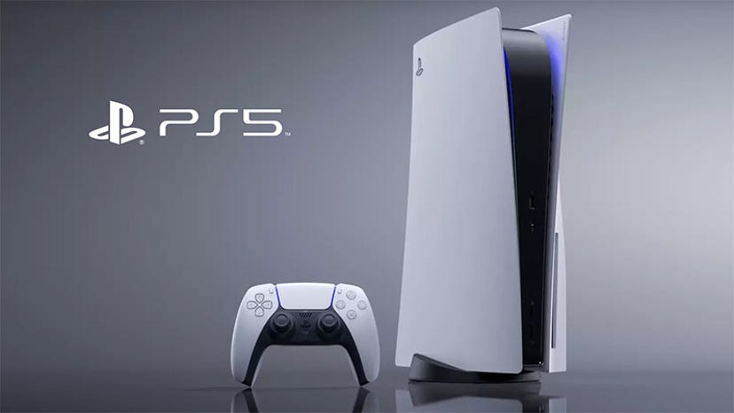 A photo of the PlayStation 5