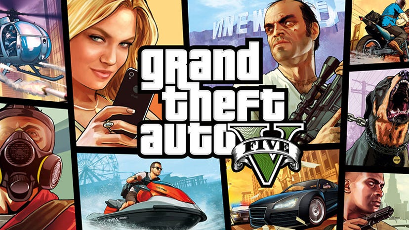 Key art for Grand Theft Auto V