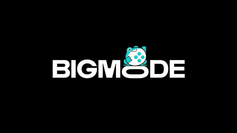 The Bigmode logo on a black background