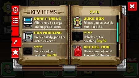 Key Items unlock new features and add mysteries for players to solve.