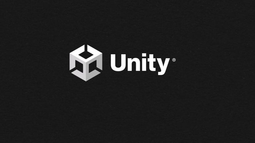 The logo for Unity