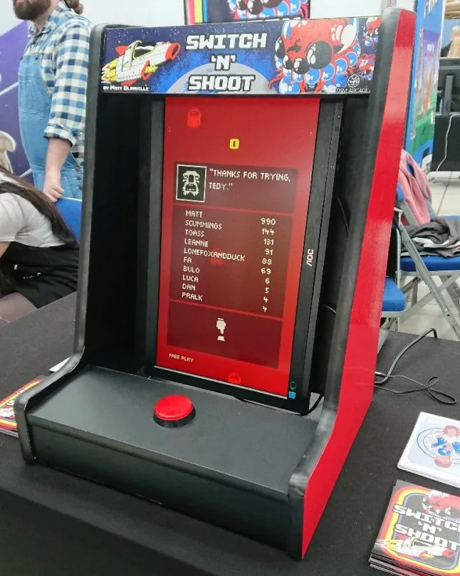 Switch 'N' Shoot desktop arcade cabinet by DSM Arcade