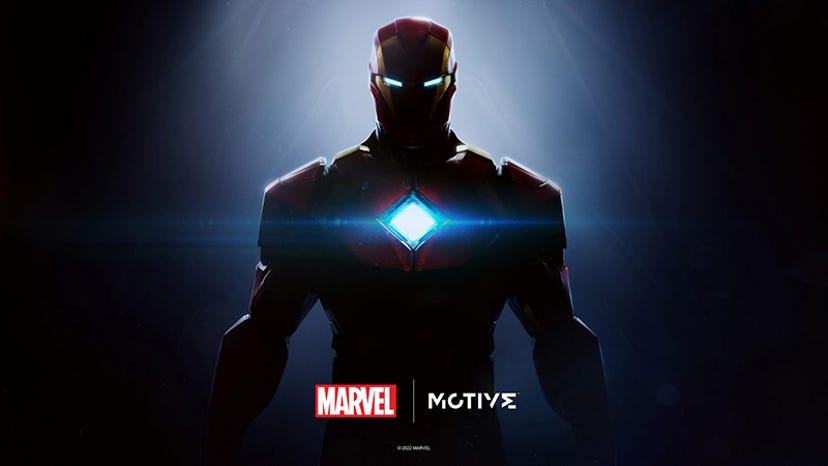 Promotional art for Motive Studios' Iron Man game.
