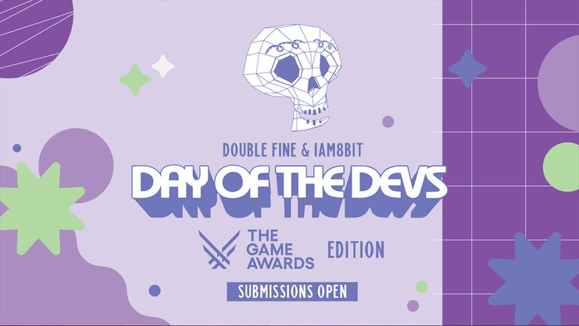 Artwork featuring the Day of the Devs logo and the text 'submissions open'