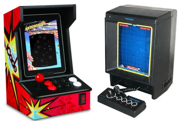 iCade And Vectrex (not to exact scale, but close)