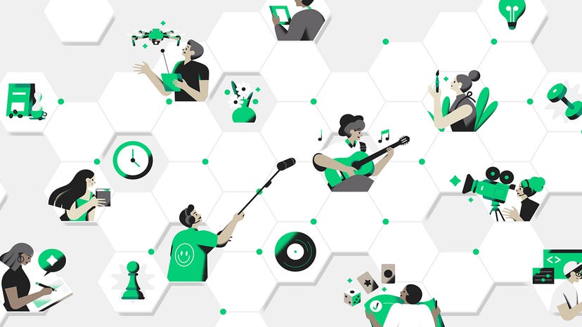 Graphic for crowdfunding website Kickstarter.