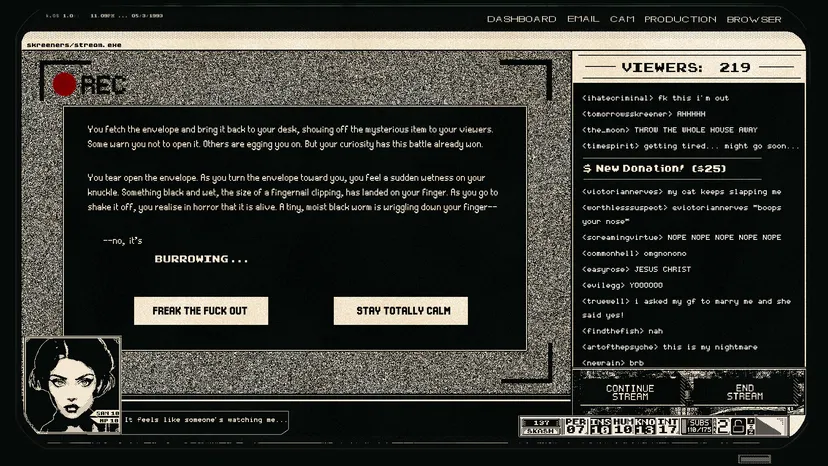 darkwebstreamer story chat