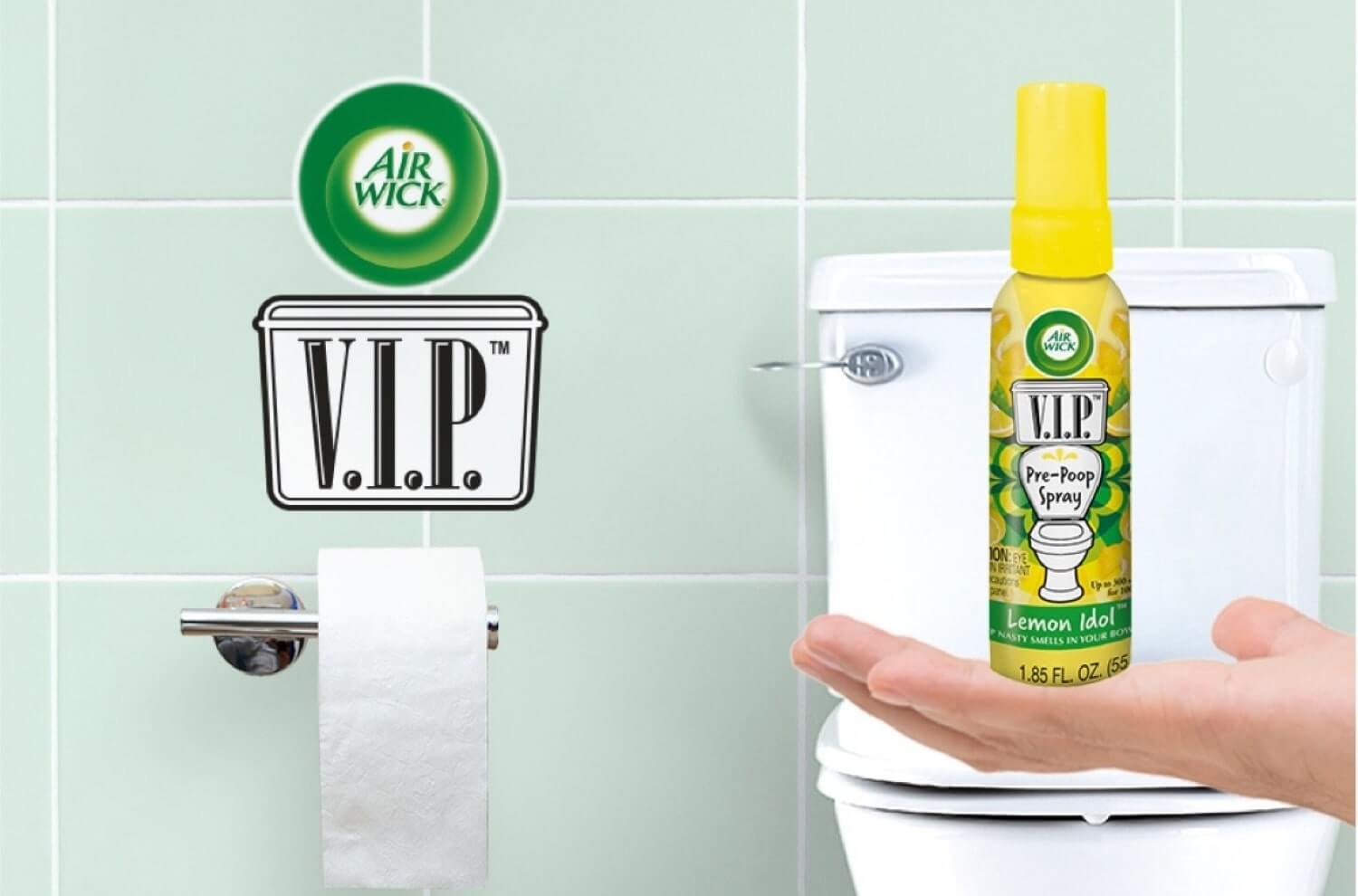 Air Wick V.I.P. Pre-Poop Toilet Spray, Fruity Pin-Up