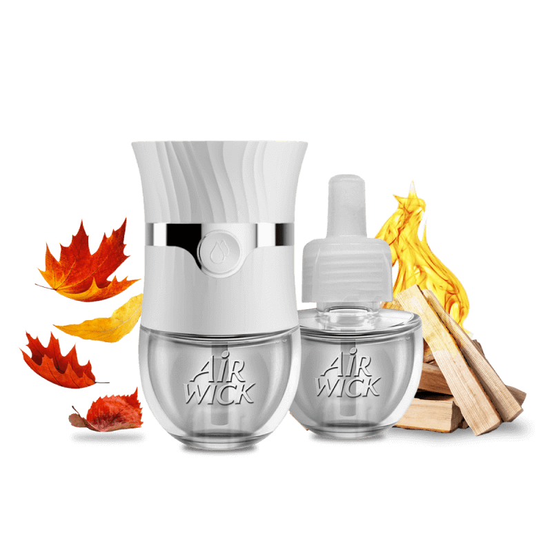 Image of Air Wick Plug in, Scented Oils, Bonfire & Crisp Fall Air