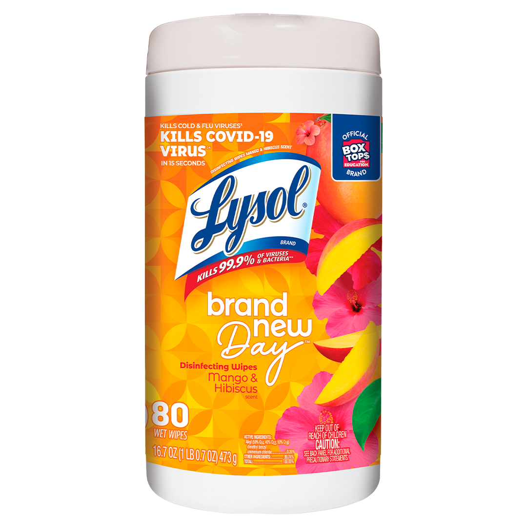 Lysol® Toallitas Desinfectantes para Superficies aroma Mango & Hibiscus
