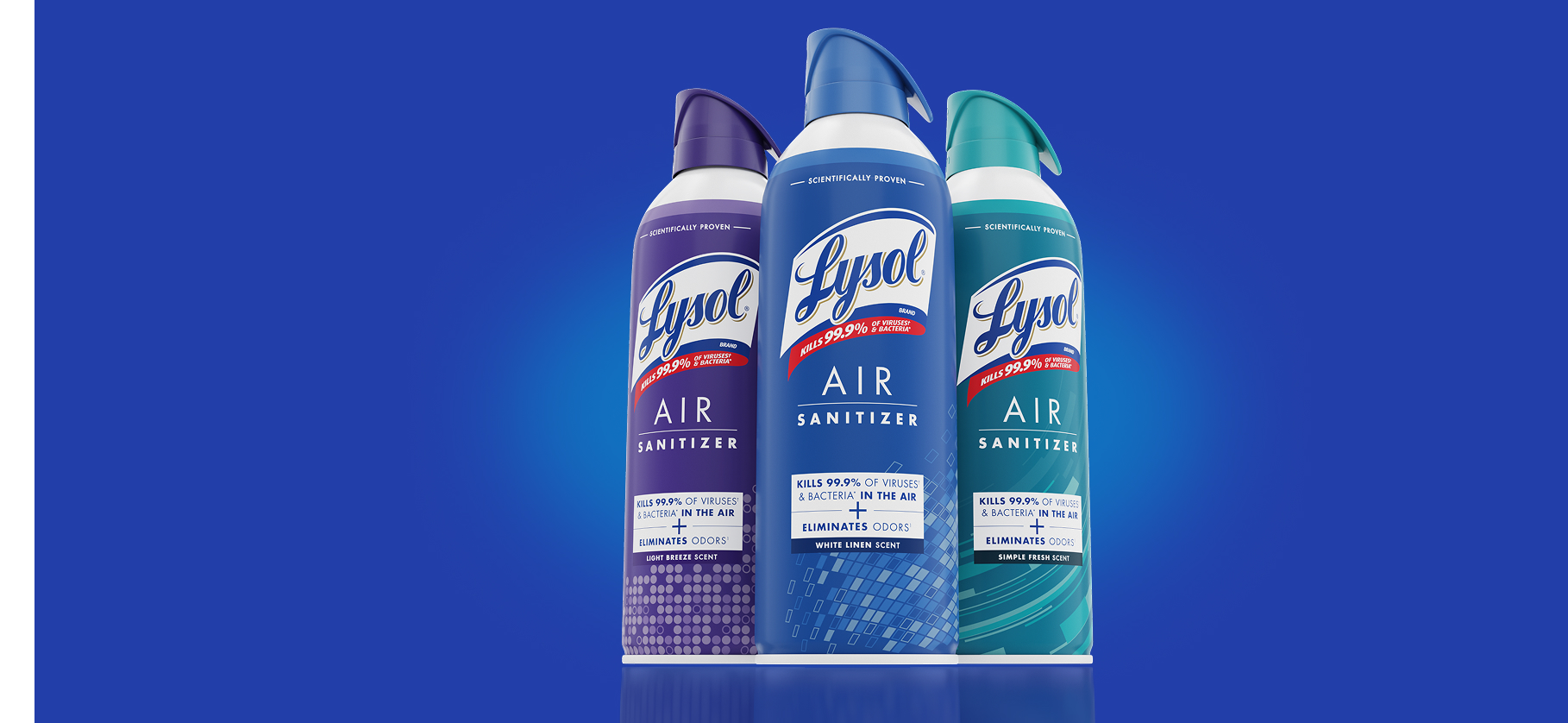 Lysol Air Sanitizer products stack