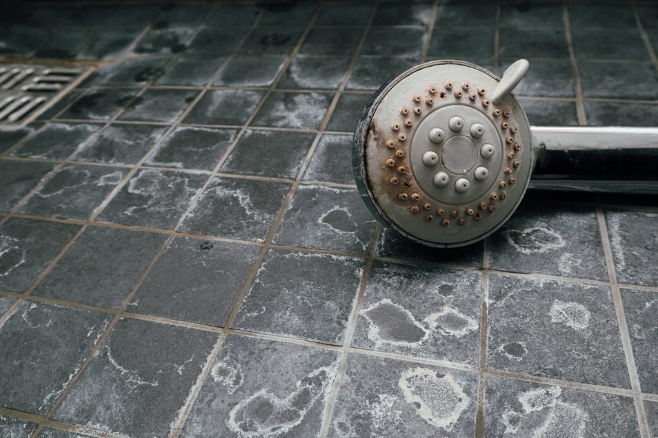 How to remove limescale on shower tiles