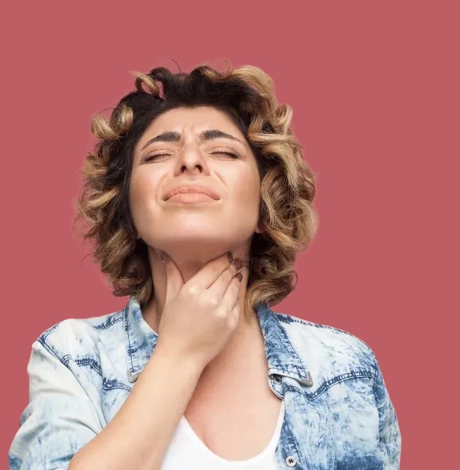 Women with sore throat