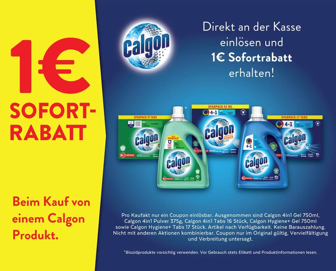 Coupons Calgon DE