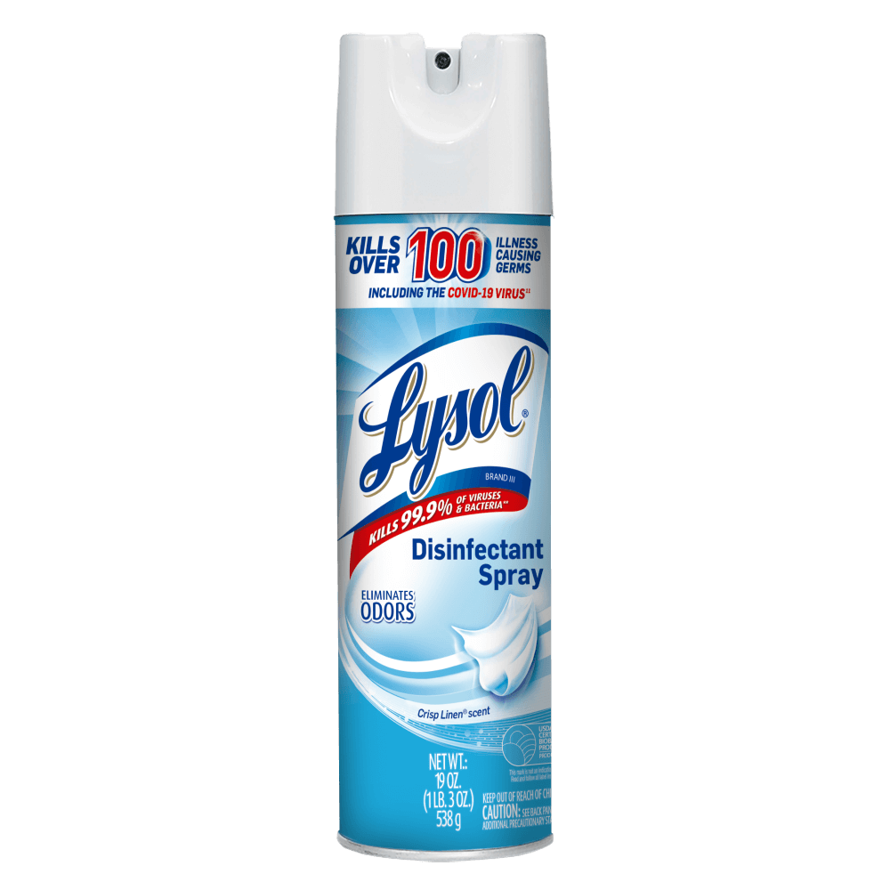 Lata de spray desinfectante Lysol Crip Linen