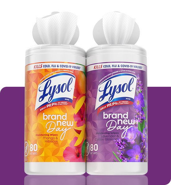 Lysol Disinfecting Wipes Brand New Day Packshot