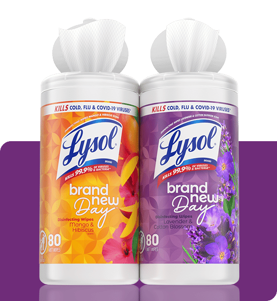 Lysol Disinfecting Wipes Brand New Day Packshot