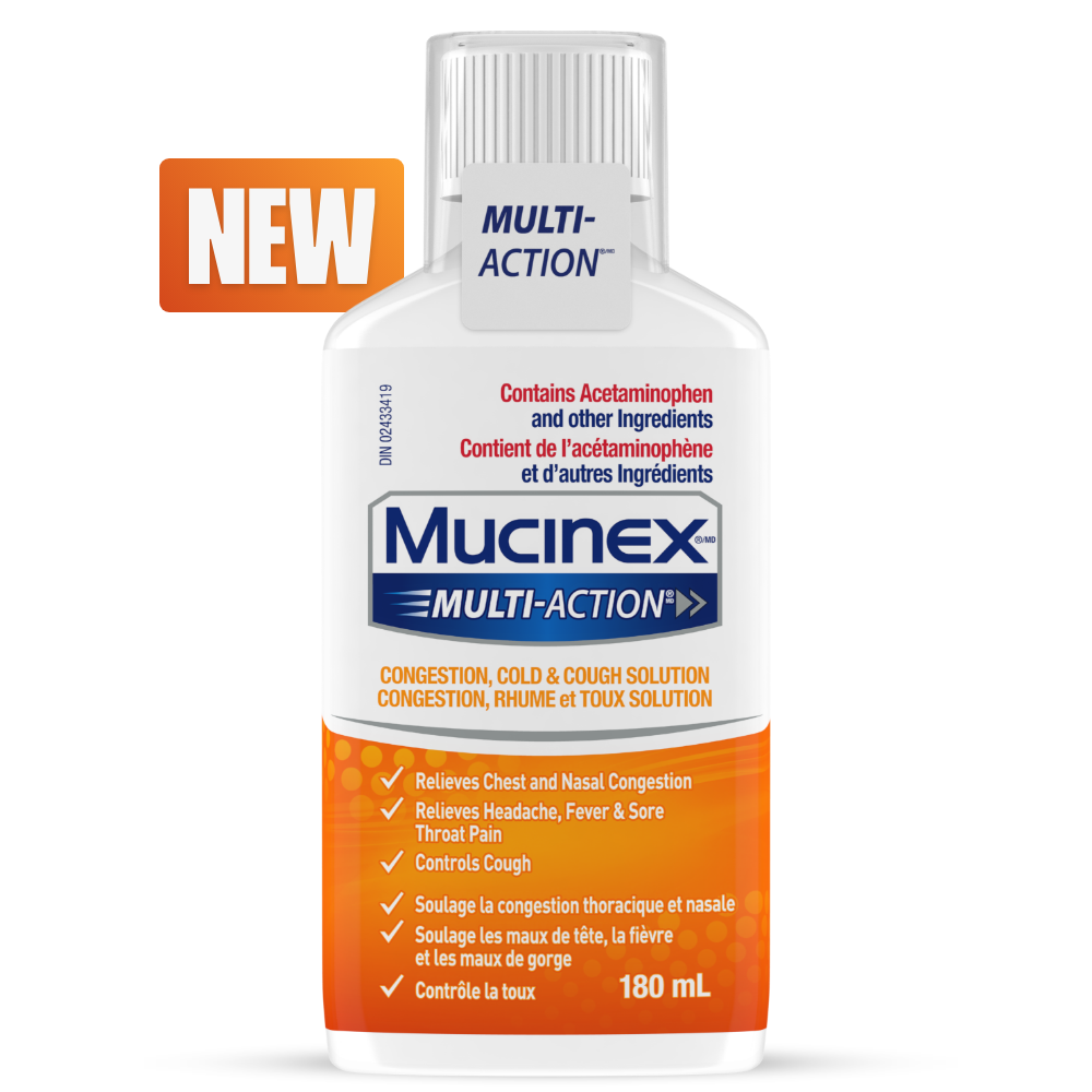 Mucinex Multi-Action Congestion, Cold & Cough Solution