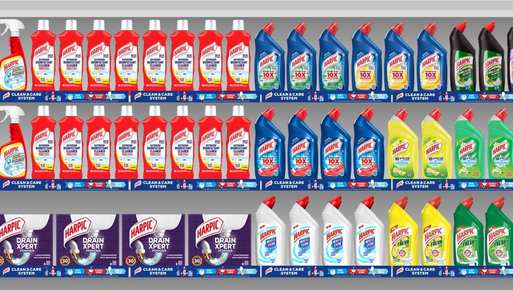 Our Clean & Care system Harpic