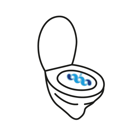 Toilet (side view) icon