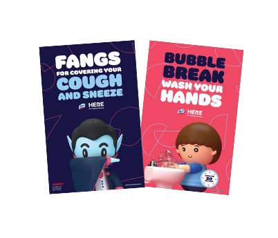 Cartoon girl dressed up like superhero