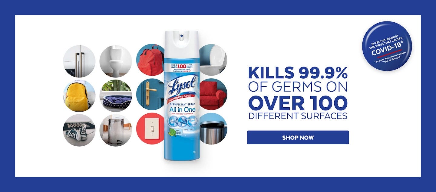 Lysol All purpose disinfectant spray