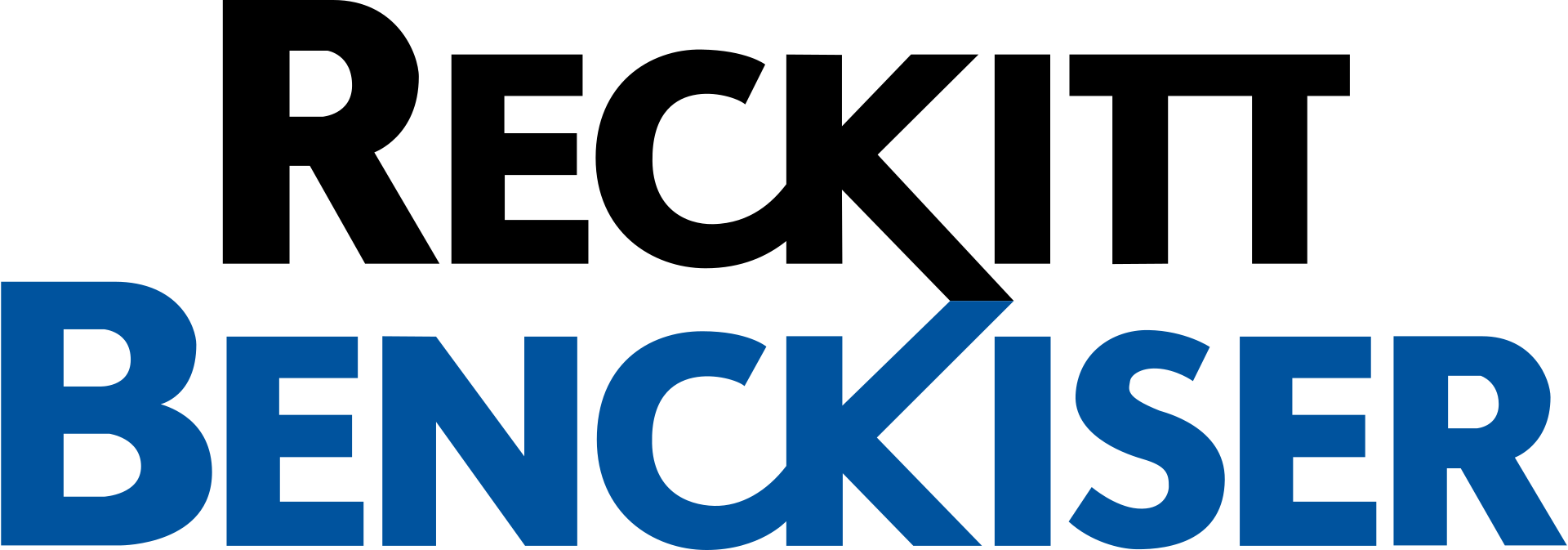 Primo logo di Reckitt Benckiser​ in uso dal 1999 al 2009