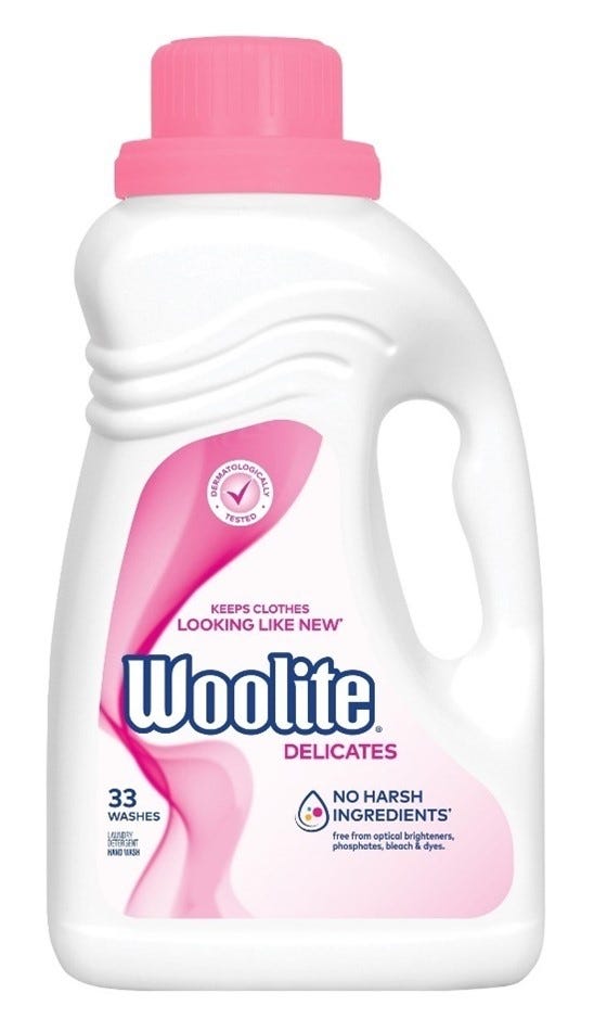 Recalled Woolite Delicates detergent, 50 fluid ounce