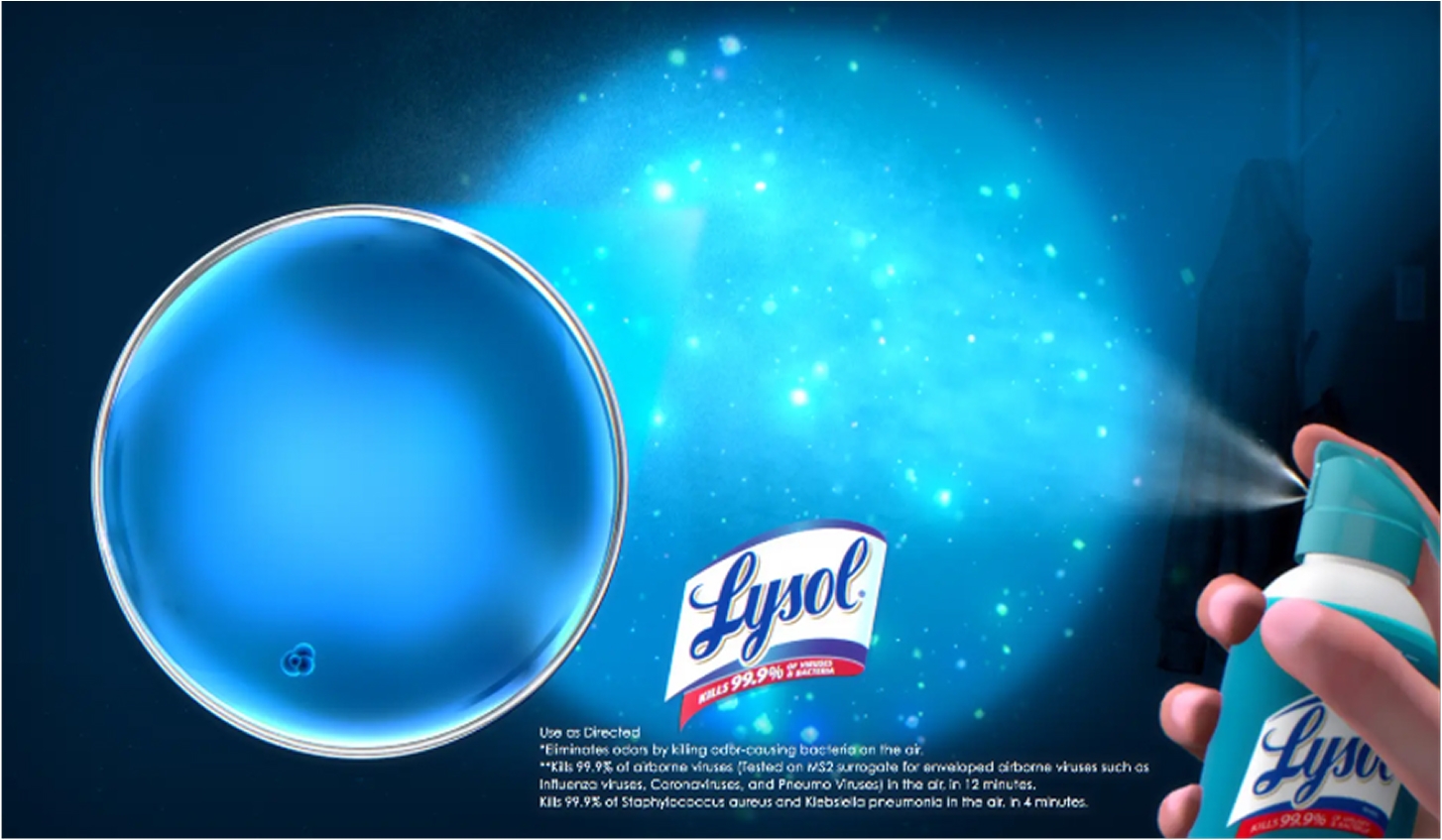 Lysol Air Sanitizer sanitizing germs