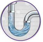 CLEARS DRAIN PIPES COMPLETELY