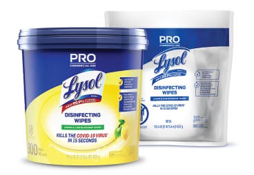 Image of Lysol 800 Ct buckets (middle image)