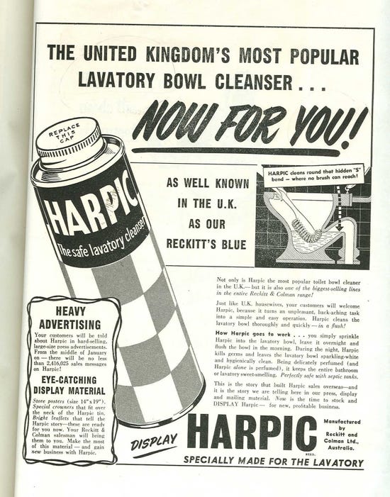 Harpic - Australia 1954
