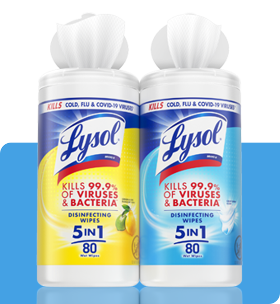Lysol Disinfecting Wipes 5 in 1 packshot
