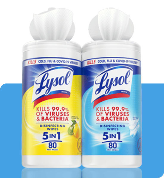 Lysol Disinfecting Wipes 5 in 1 packshot